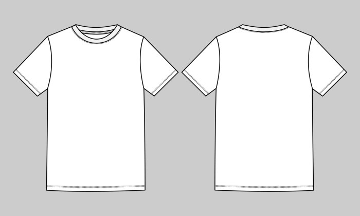 Contoh desain baju kaos polos